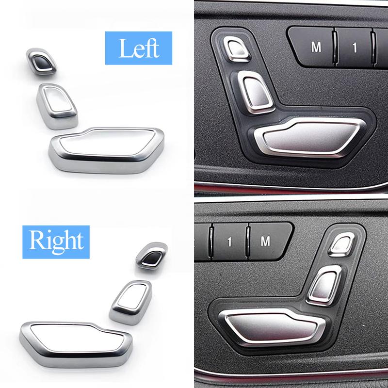 Nastavení předního sedadla Kryt tlačítka spínače opěrky hlavy Pro Benz ABCE ML GL GLE GLK CLS W204 W212 W207 W166 X204 W218 W172 W246