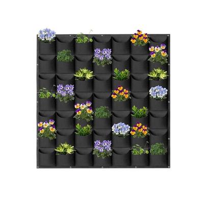 Wandmontierte Filzpflanztasche, Gemüse-Blumentopf, vertikale Begrünungs-Wachstumstasche