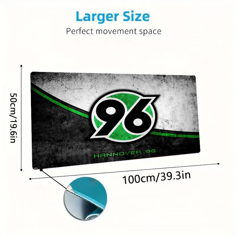 Hannover 96 Logo Color Mouse Pad Large Gaming Table Cushion Non-slip Laptop Tablet Big Mousepad XXL Mat Mini PC Playmat With Lock edge