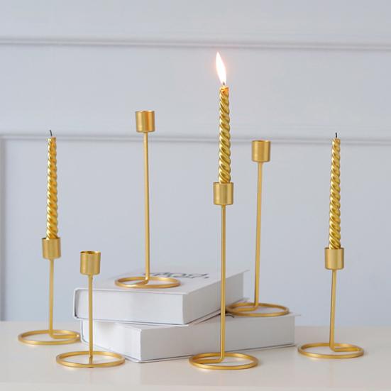 Eisen Handwerk Einzigen Kopf Kerzenhalter Leuchter Hochzeit Esstisch Dekor