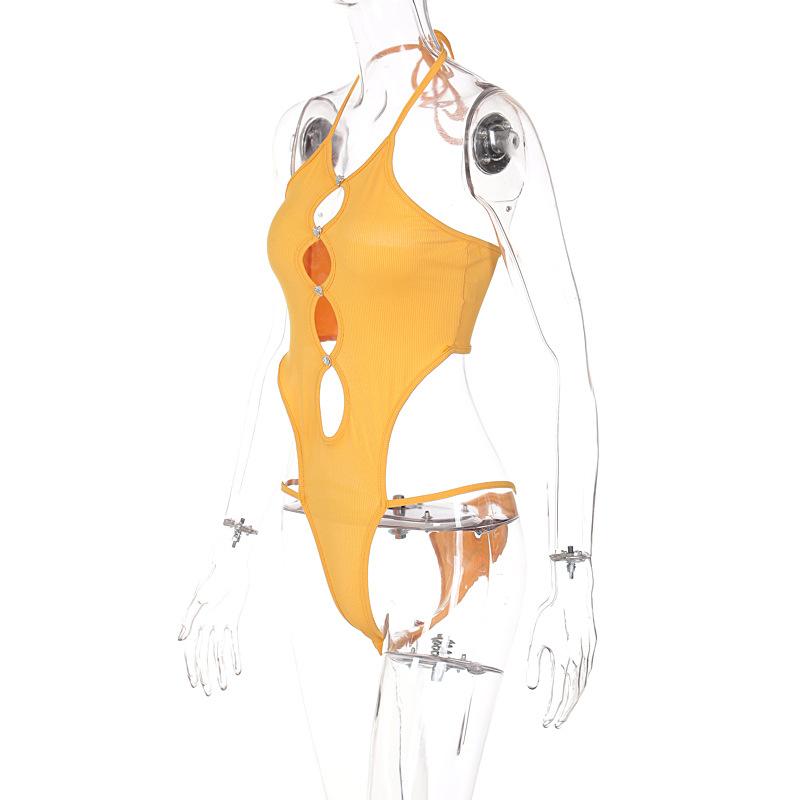 Estetické sexy streetwear kombinéza ženy s vysokým pasem dutý bez rukávů bodycon kombinézy Punk Emo Alternativní oblečení