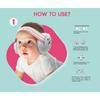 2-in-1 Baby Ear Protection Noise Cancelling Headphones Convertible Design Noise Reduction Earmuffs for Infant Improves Sleep
