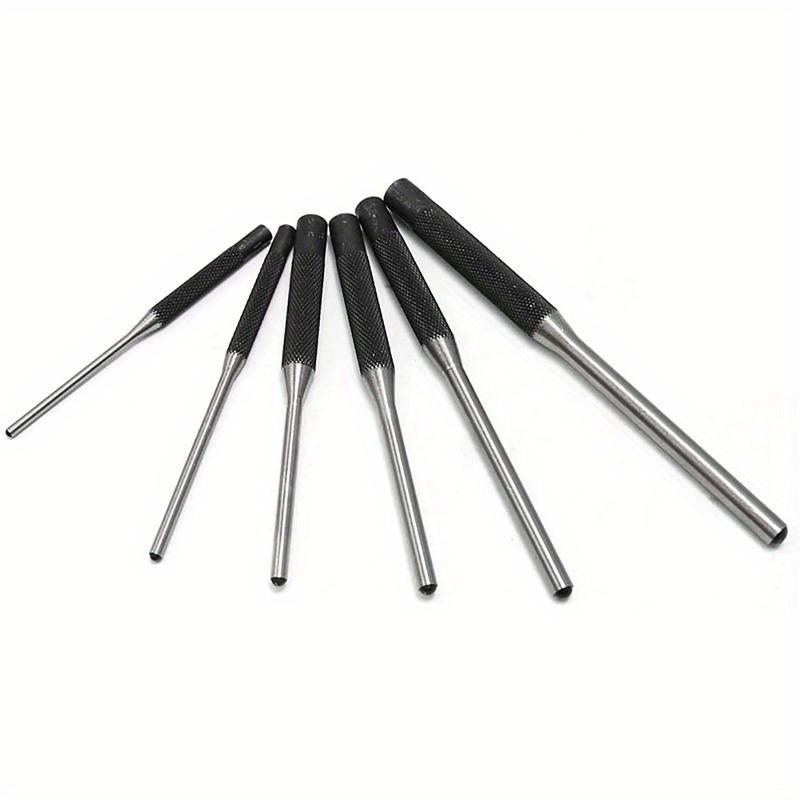 9Pcs Pin Punch + 25MM Rubber Double Sided Hammer Heavy Duty Rolling Pin Punch Set Double Sided Hammer with Retainer Gun Repair