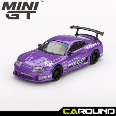 Mini GT (1067) 1:64 Toyota Supra (A80) Modellino in Diecast Top Secret GT-300 - Viola Top Secret