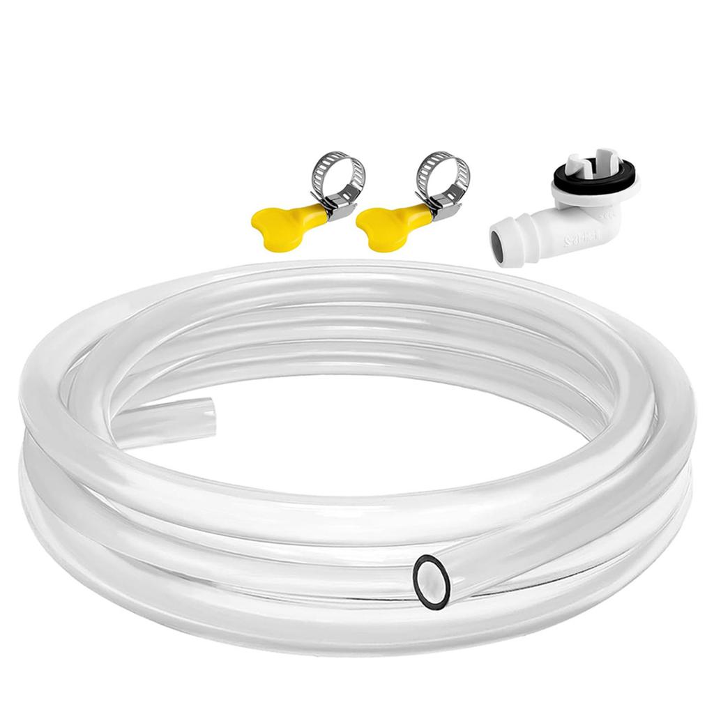 Portable Air Conditioner Drain Hose Set with Connector Air Conditioner Drainage Solution Easy to Install Drain Hose