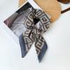 Mary Herringbone cashew silk scarf, color-blocking square scarf, literary vintage small scarf, decorative scarf, breathable scarf
