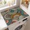 Retro Washing Machine Covers Kitchen Absorbent Coffee Machine Refrigerator Cover Pad Drain Pad Microwave Oven Insulation Pad