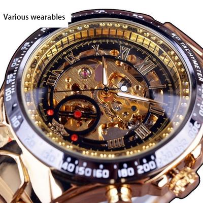 Hollow Men's Automatic Mechanical Watch Men's Steel Band Watch