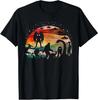 Retro Cryptid Funny Bigfoot Mothman And Aliens Cryptozoology T-Shirt