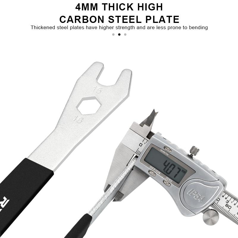 Bicycle Pedal Removal Wrench Extra Long Handle Sturdy Durable Mountain Road Bike Pedal Spanner Install Repair MTB Repair Tool