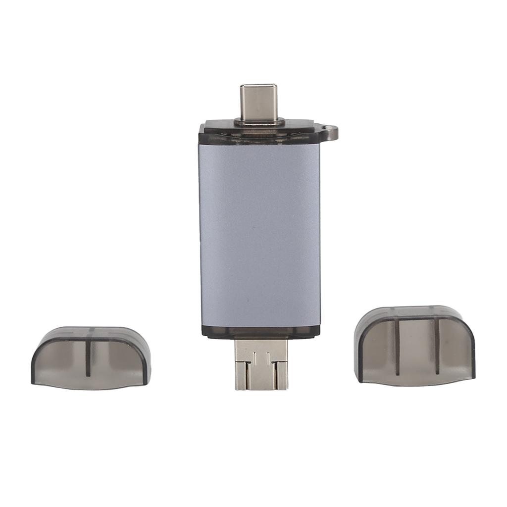 OTG Card Reader USB3.0 TypeC SD TF 6in1 Adapter with Hub 2Head Phone Computer Accessories