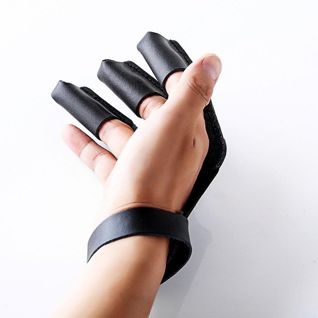 Archery Glove PU Leather Lightweight for Men Women Beginner Practice