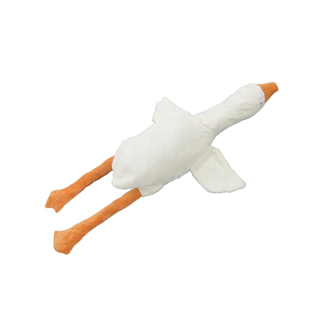Stuffed Animal Toy Big White Goose Shape Simulation Design Cute Beautiful Soft Comfortable Plush