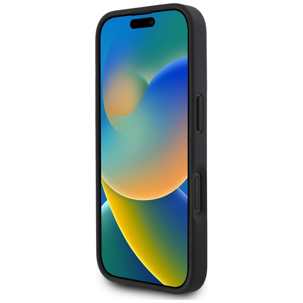 Etui Guess Grained Roses Big 4G Logo Do  Iphone 16 Czarny