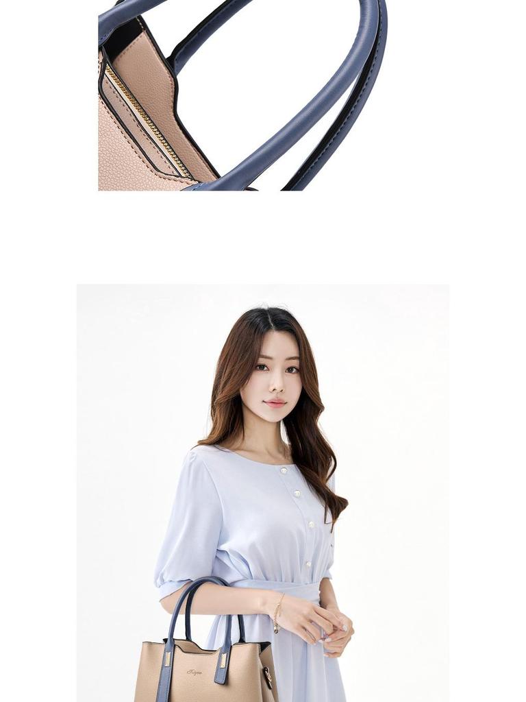 Women's Large Capacity Multi-layer Shoulder and Crossbody Bag - European and American Fashionable, Simple Style