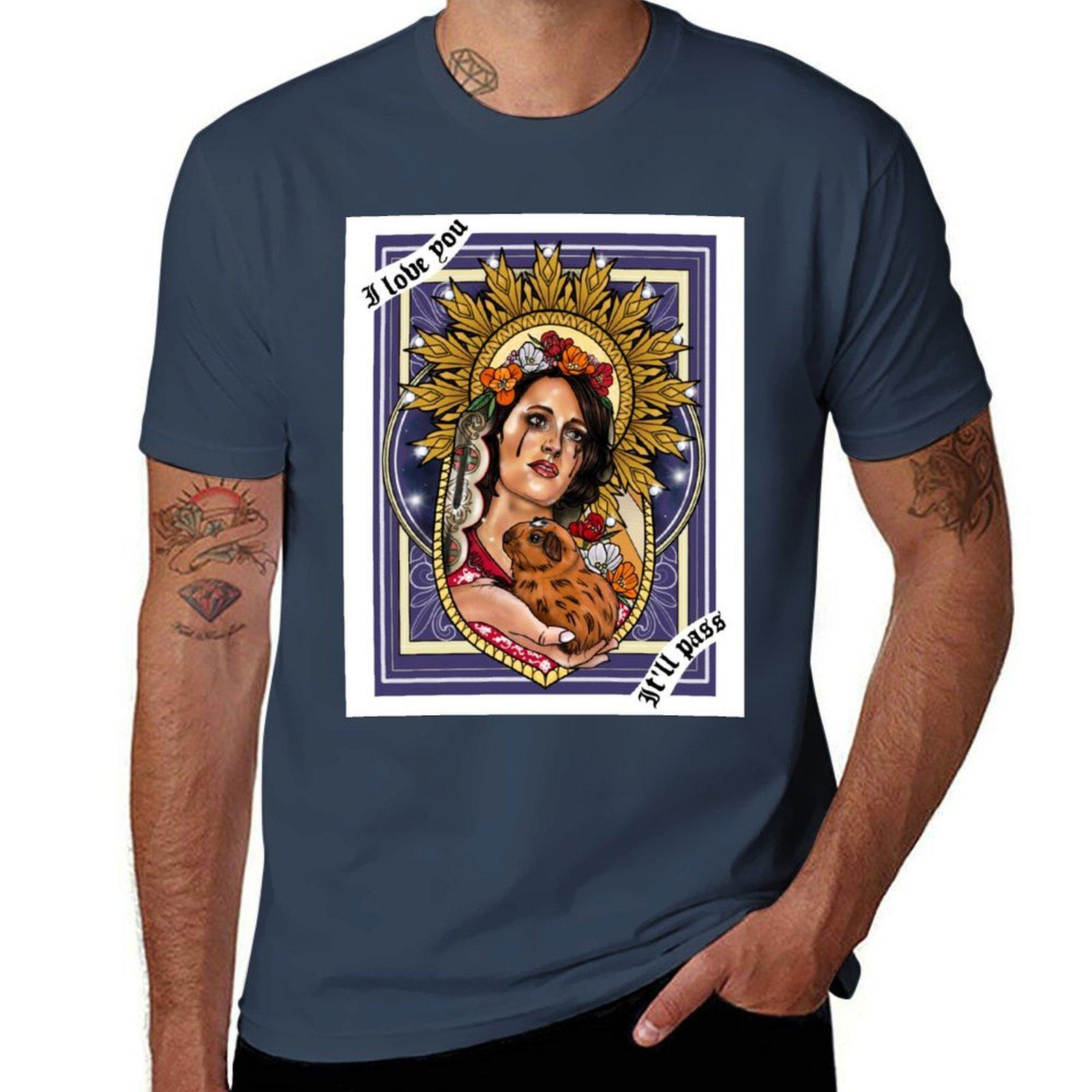 Fleabag with background TShirt Casual Fashion Short Sleeve Cotton TShirt S
