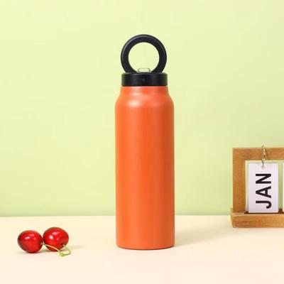 Portable Stainless Steel Sports Water Bottle with Phone Stand