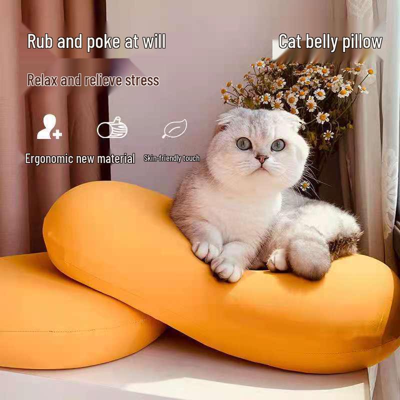 Slow Rebound Memory Foam Cat Belly Pillow - Perfect Gift for Cat Lovers