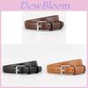 Genuine Leather Womens Belt Vintage Silver Buckle For Casual And Formal Wear