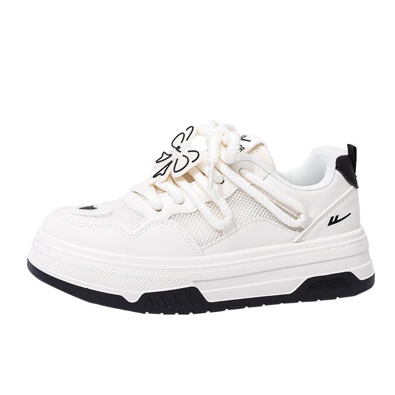 Matcha green single net little white shoes breathable versatile design thick baseplate shoes vitality student shoes