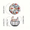1pc Farmhouse Hen-Shaped Ceramic Egg Baske -Ceramic Egg Holder with Lid,Rustic Kitchen Organizer for Fruits/Veggies