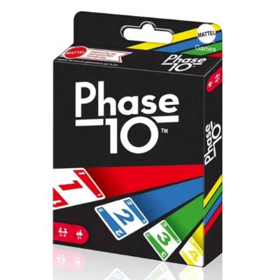 Karetní hra Phase 10 - Zábavná desková hra pro více hráčů pro rodinné oslavy Vysoce kvalitní design hračky
