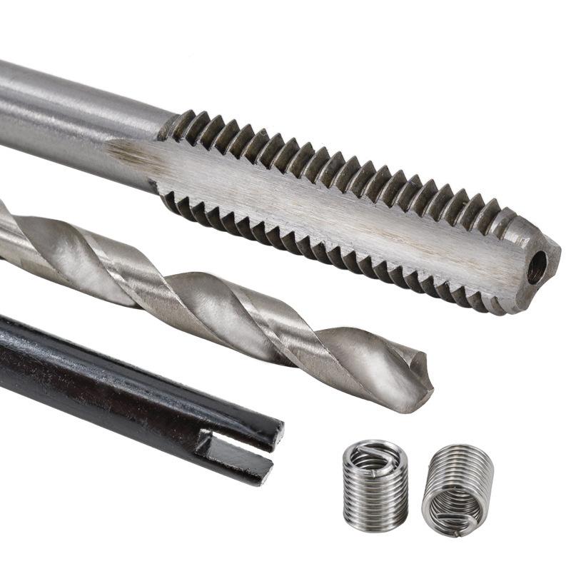 25 Stück Gewindereparatur-Set M3 M4 M5 M6 Schraubgewindeeinsätze zur Reparatur beschädigter Gewinde Reparaturwerkzeuge Bohrer