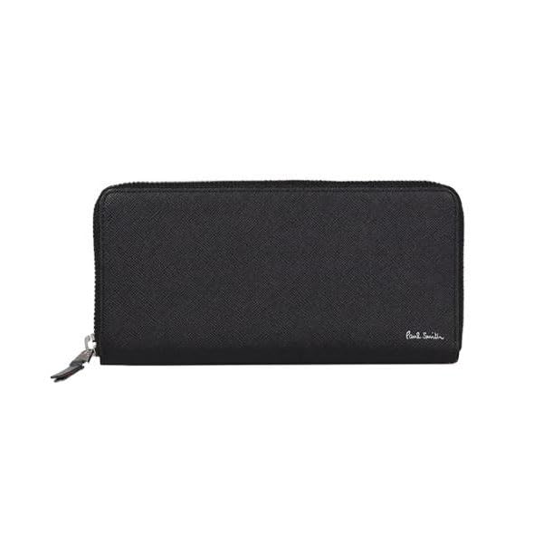

Wallet Round Zipper Long Wallet Bright Stripe Puller 873919 P647 BPS647 [Paul Smith] Model (Black