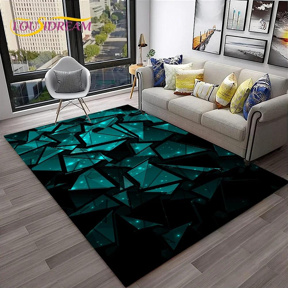 

Simple Metal Mesh Geometric Luxury Carpet Rug for Home Living Room Bedroom Sofa Doormat Decor,Kid Area Rug Non-slip Floor Mat 40x60cm