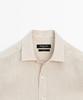 Masimodutti Regular Fit Washed 100% Linen Shirt
