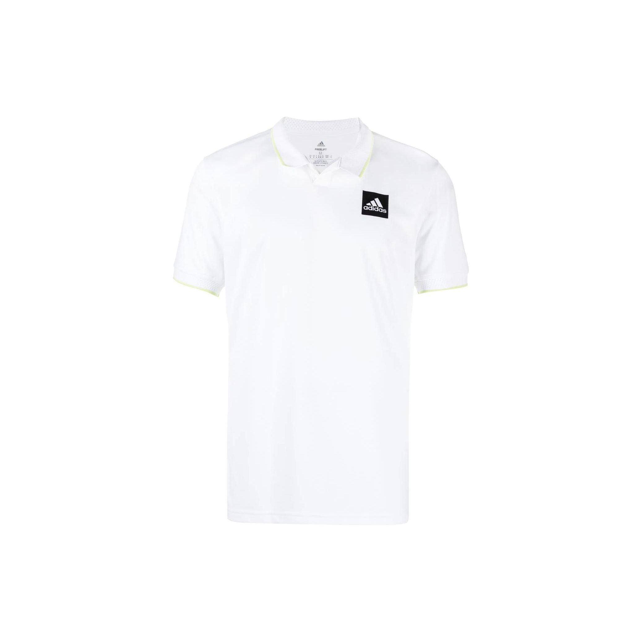 

Adidas Logo Print Pullover Short Sleeve Polo Shirt Men Polo Shirts White HC7698 M