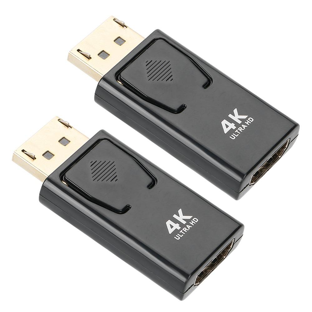 2PCS 4Kx2K Displayport Male To HD Female Plug and Play DP To HD Adapter  for PC Computer