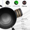 Supor Non-stick Flat Bottom Wok with Lid