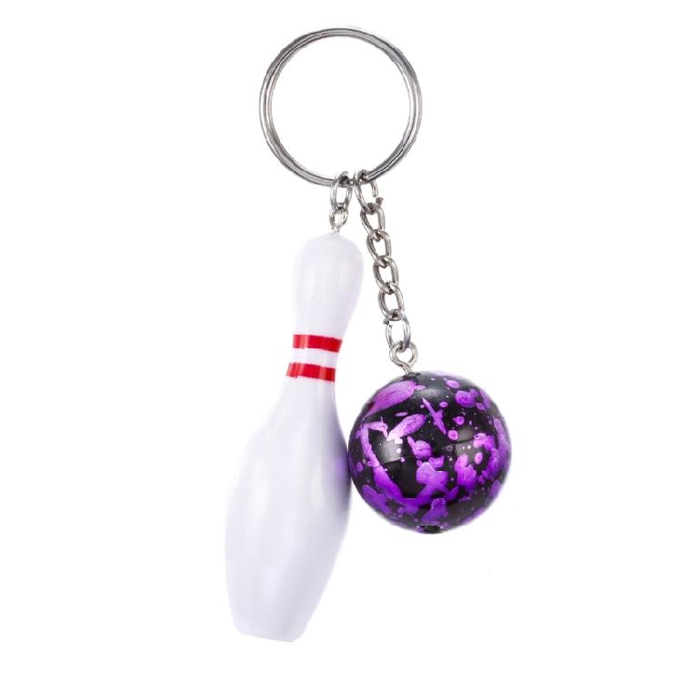 Novelty Bowling Ball Keychain Fashionable Bowling Ball Keychain Eye Catching Keychain for Added Convenience & Fun
