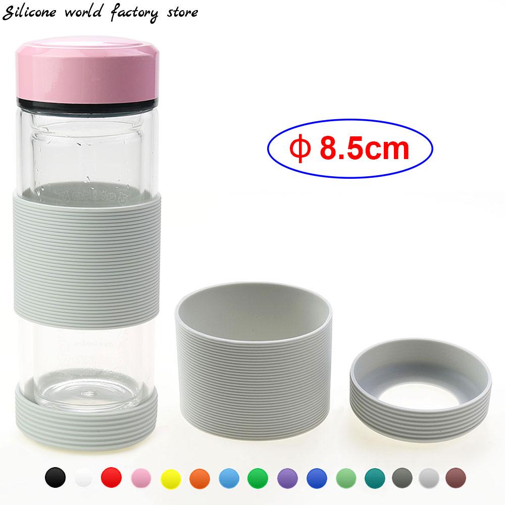 Silicone World 2pcs/set 8.5CM Silicone Cup Bottom Protective Cover Cup Holder 85MM Silicone Cup Cover Glass Cup Sleeve Non-slip
