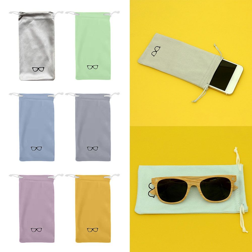 Microfiber Glasses Cloth Storage Bag Dustproof Myopia Glasses Case Eyewear Protector  Men Women