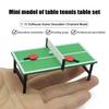 1:12 Dollhouse Miniature Table Tennis Table W/Table Tennis Racket Model Decor Toy Doll House Accessories