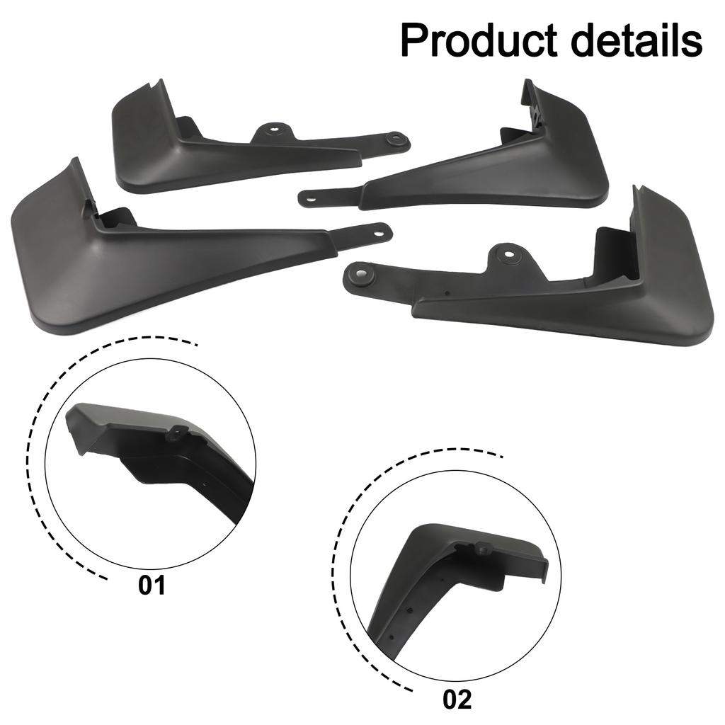Błotniki samochodowe Zestaw błotników samochodowych Łatwy w użyciu Pasuje na koła przednie i tylne Wykonany z materiału ABS Błotnik samochodowy do Mazda CX30