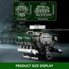 MOULD KING 10182 Technische Auto Spielzeuge Der Motorisierte V8 Panzermotor Baustein Bausatz Panzermotor Stein Kinder Weihnachtsgeschenk