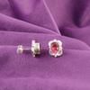 Heart Chakra Pink Tourmaline Gemstone 925 Sterling Silver New Stud Post Earrings EE-149-18