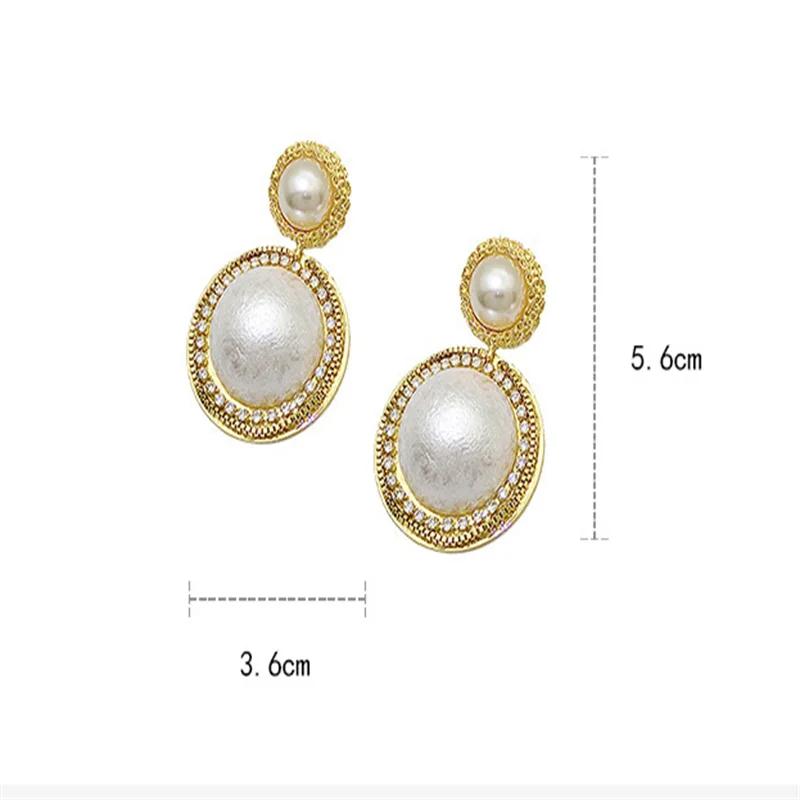 Elegant Fashion Big Pearl Dangle Earrings  for Women Girl Gift Jewelry Wholesale