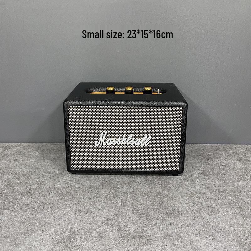 Marshall Speaker Model Ornament: Wooden Shell & Leather Wrap - Perfect for Model Home Decor