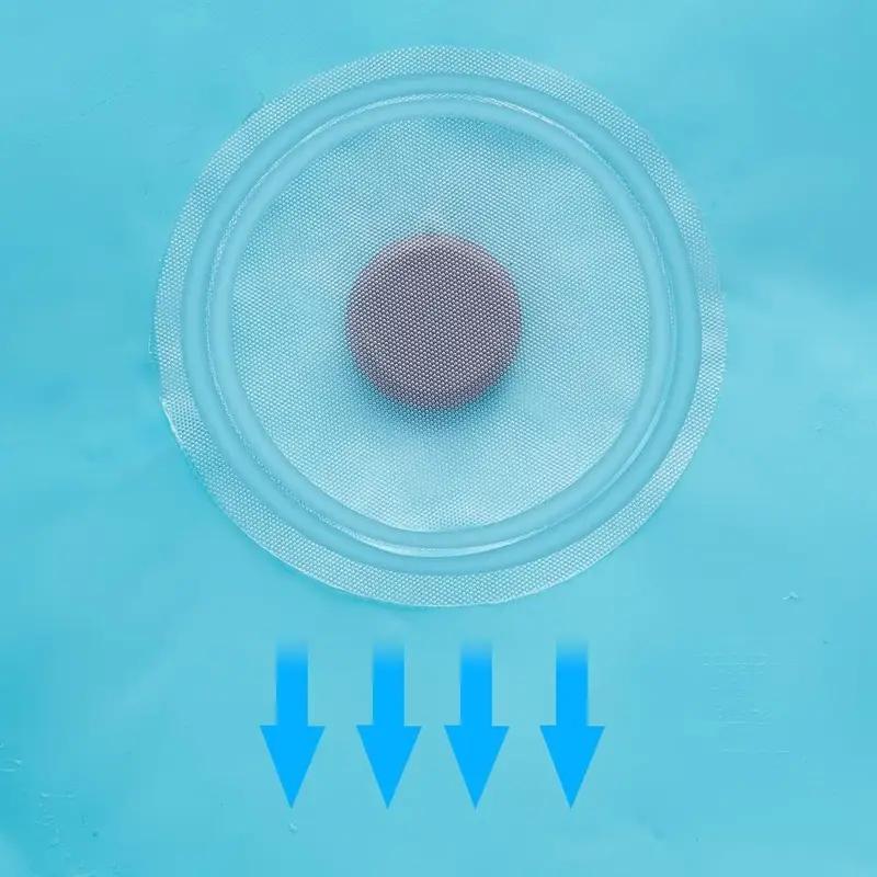 1Pc Light Blue Shower Curtain Liner With Magnets, Plastic Bath Curtain For Bathtub Bathroom, Window Curtain, Home Decor