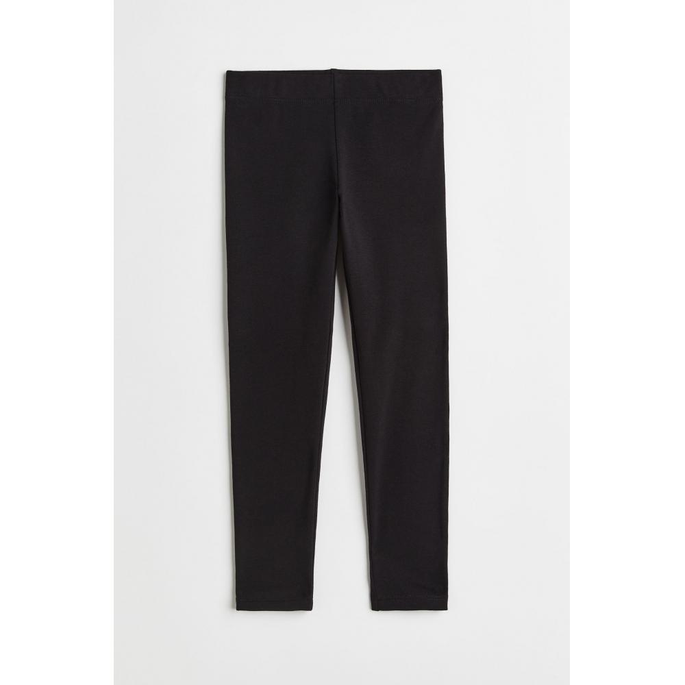 

H M brusHed Leggings Black Pleats
