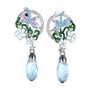HUAMI Flower Fairy Cute Stud Earrings for Women Fashion Anniversary Party Zircon Christmas Jewelry Gift Wedding Trendy Earring