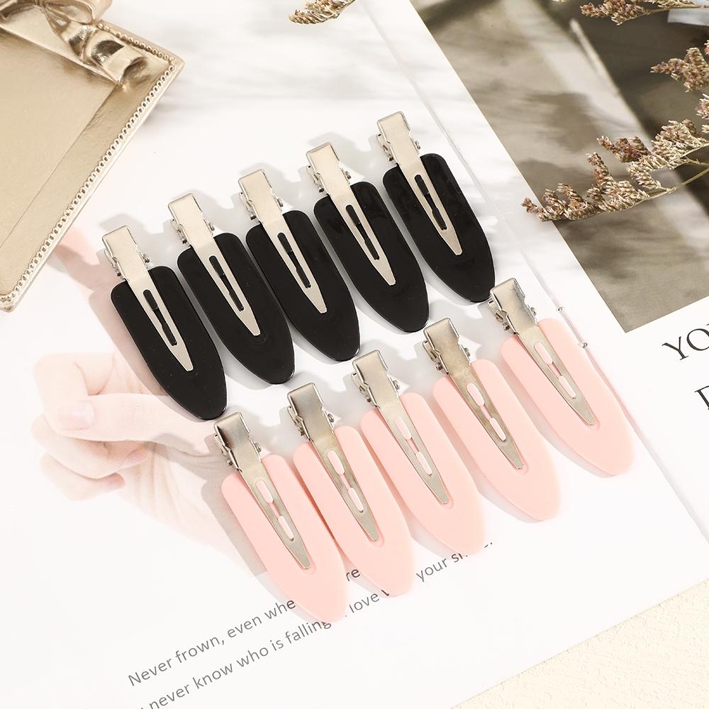 

Molans 10 шт./набор Бесшовные заколки для волос без заломов Заколка для боковой челки Аксессуары для макияжа и умывания Женские заколки для укладки волос