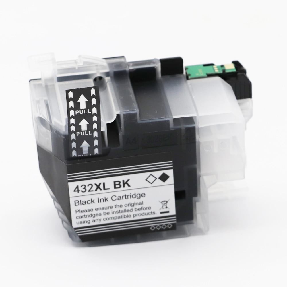 Compatible Ink Cartridges LC432XL Dye Containing Ink for Brother MFC-J5340DW MFC-J5740DW MFC-J6540DW MFC-J6740DW J6940DW Printer