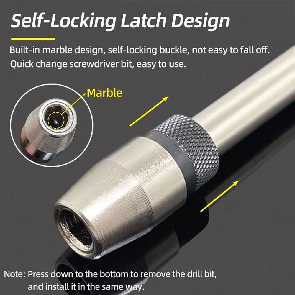 1Pcs 100/150/300mm Screwdriver Bit Holder Magnetlc 1/4 Inch Hex Self-locking Extension Rod Quick Release Extended