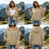 Women Lightweight Hooded Windbreaker Jacket Full Zip Outdoor Casual Sports Coat with Adjustable Drawstring and Pockets for Everyday Use