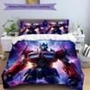 3pcs Transformers2 Design Cover Set - HD Printed Bedding with 1 Cover and 2 Pillowcases - Perfect for Home and Dorm Decor